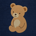 Meadow Baby Bear machine embroidery design stitch preview