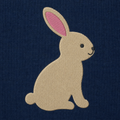 Meadow Baby Bunny machine embroidery design stitch preview
