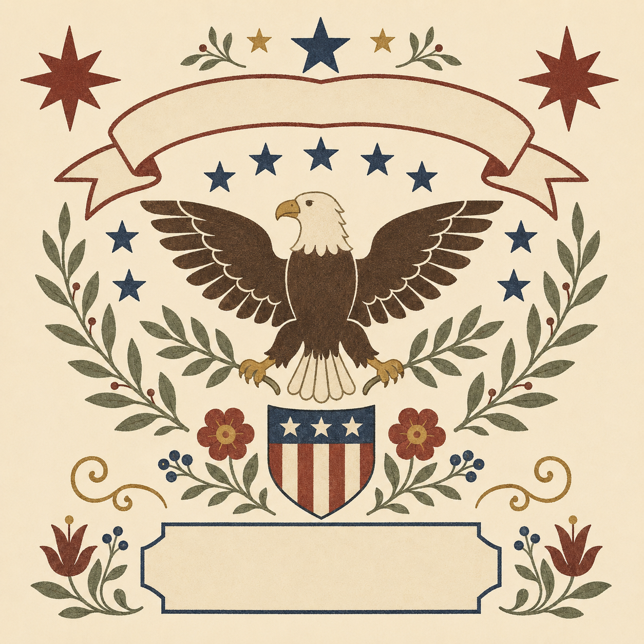 1776–2026 Liberty Sampler Cross Stitch Pattern PDF, Instant Download, DMC Chart