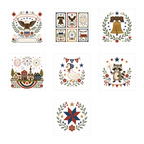America 250 Starter Bundle clean white artwork preview collage by Calico & Clove