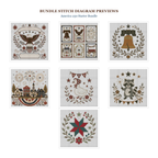 America 250 Starter Bundle basic stitch diagram previews