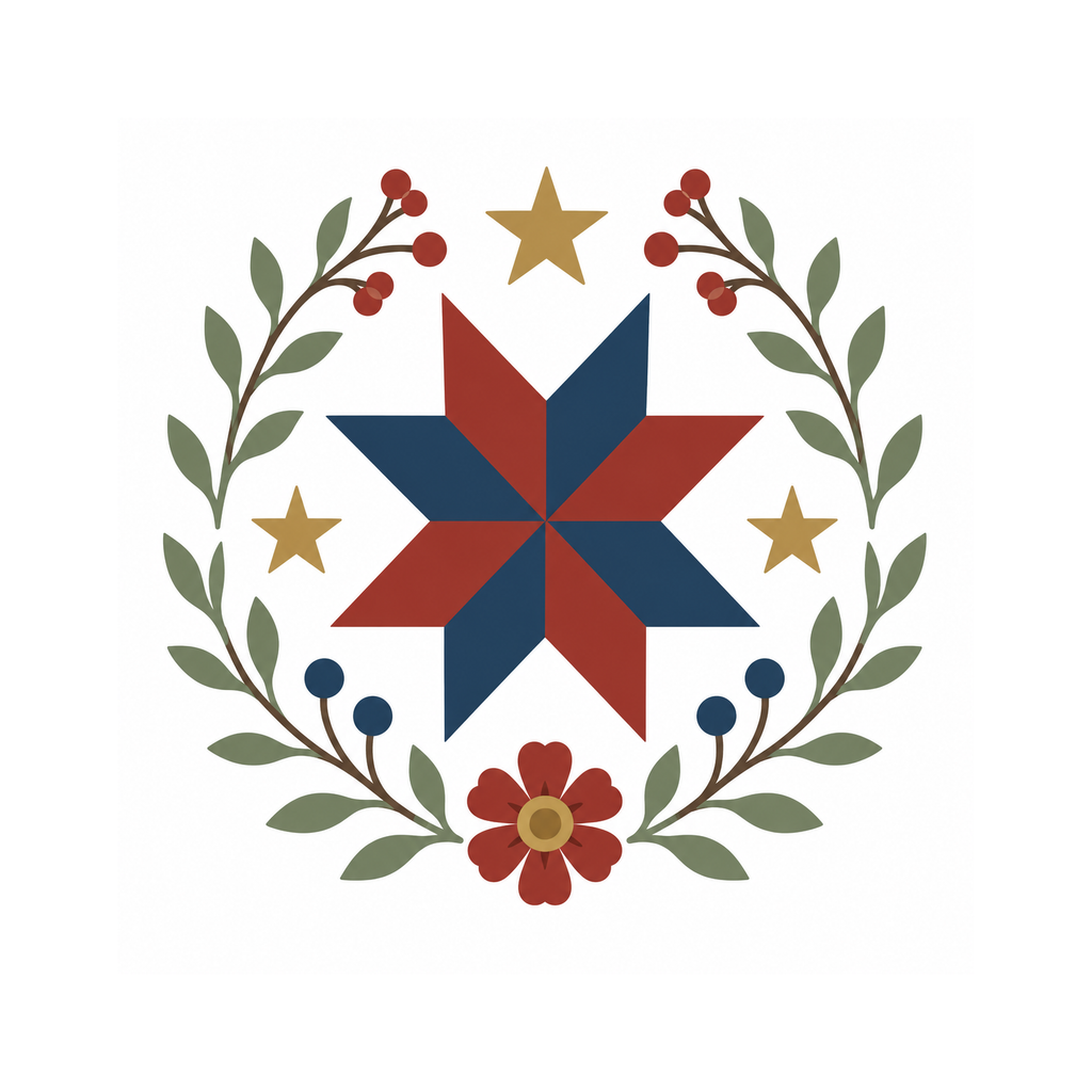 Free 250 Star Mini Pattern clean white artwork preview by Calico & Clove