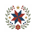 Free 250 Star Mini Pattern clean white artwork preview by Calico & Clove