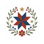 Free 250 Star Mini Pattern clean white artwork preview by Calico & Clove