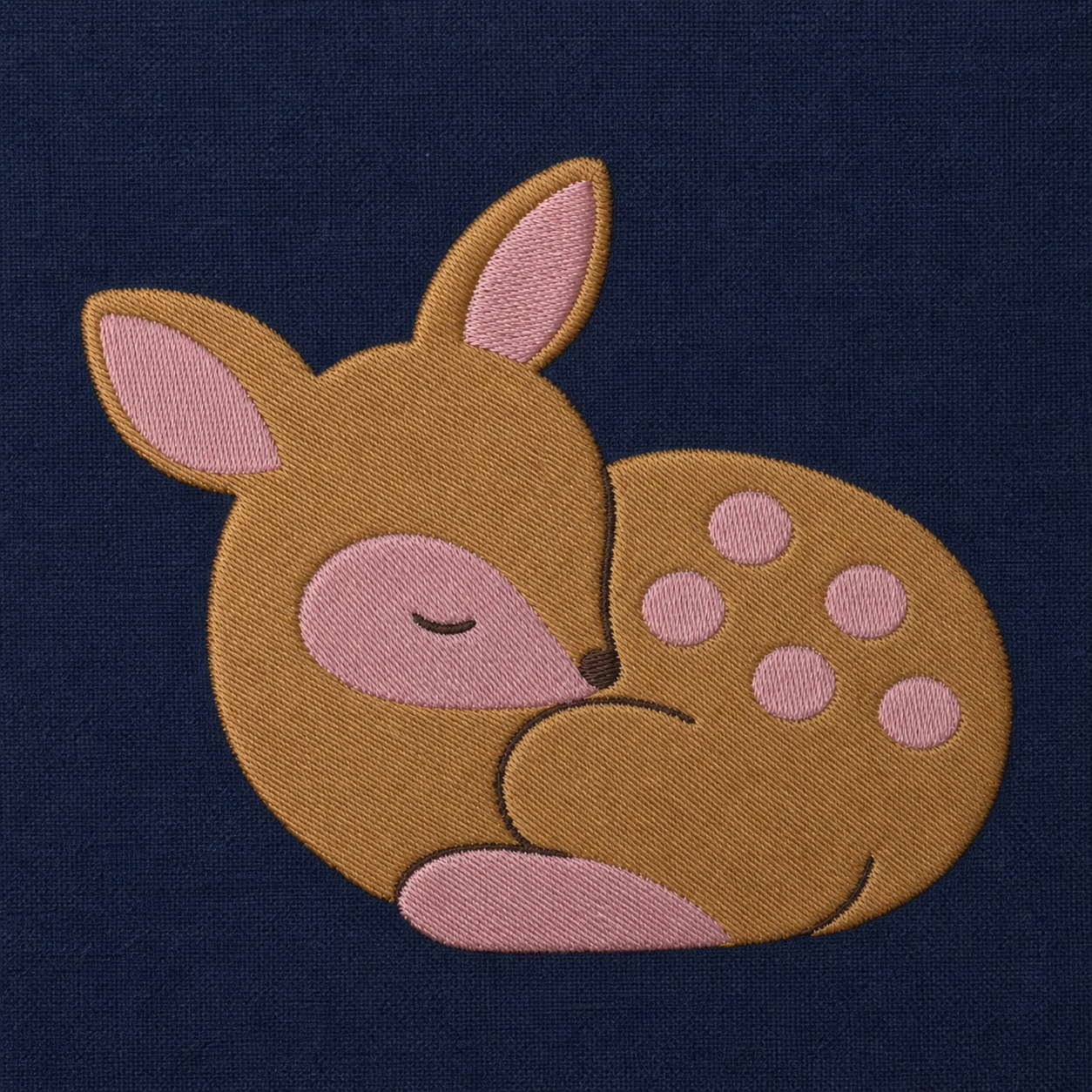 Meadow Baby Deer machine embroidery design stitch preview