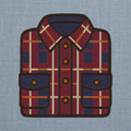 Autumn Flannel Shirt machine embroidery design stitch preview