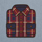 Autumn Flannel Shirt machine embroidery design stitch preview