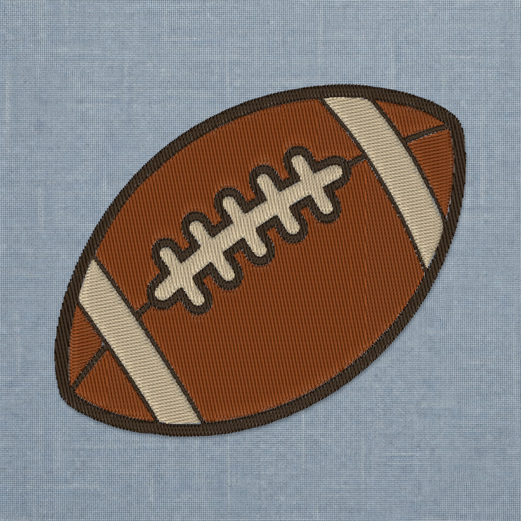 Autumn Football machine embroidery design stitch preview