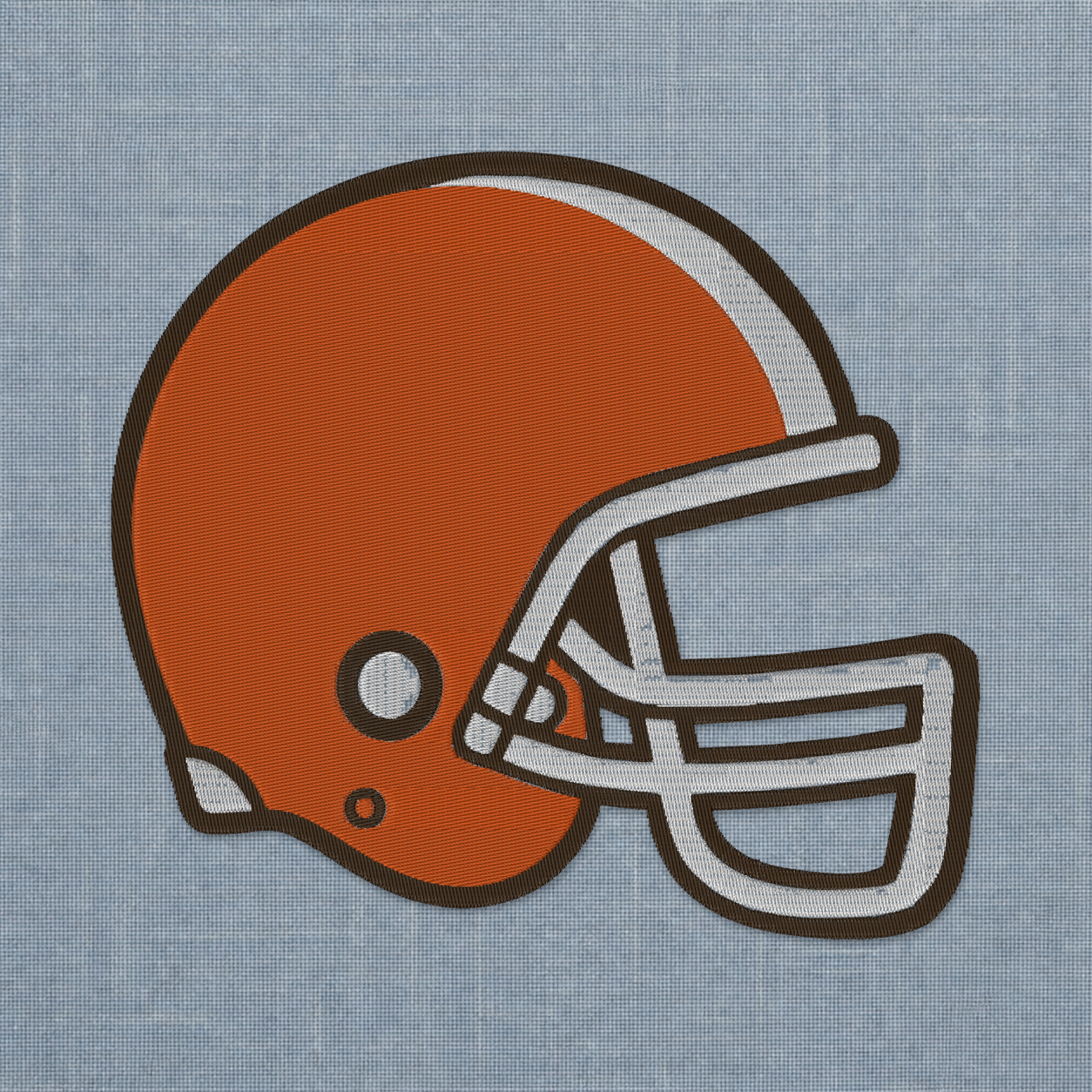 Autumn Football Helmet machine embroidery design stitch preview