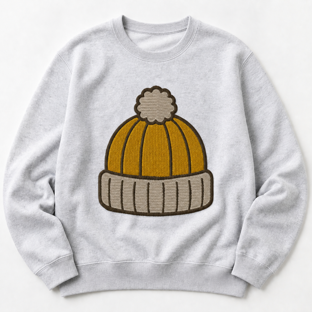 Autumn Knit Beanie realistic lifestyle product mockup