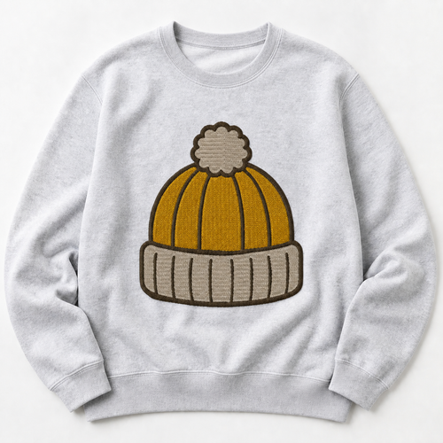 Autumn Knit Beanie realistic lifestyle product mockup