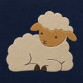 Meadow Baby Lamb machine embroidery design stitch preview
