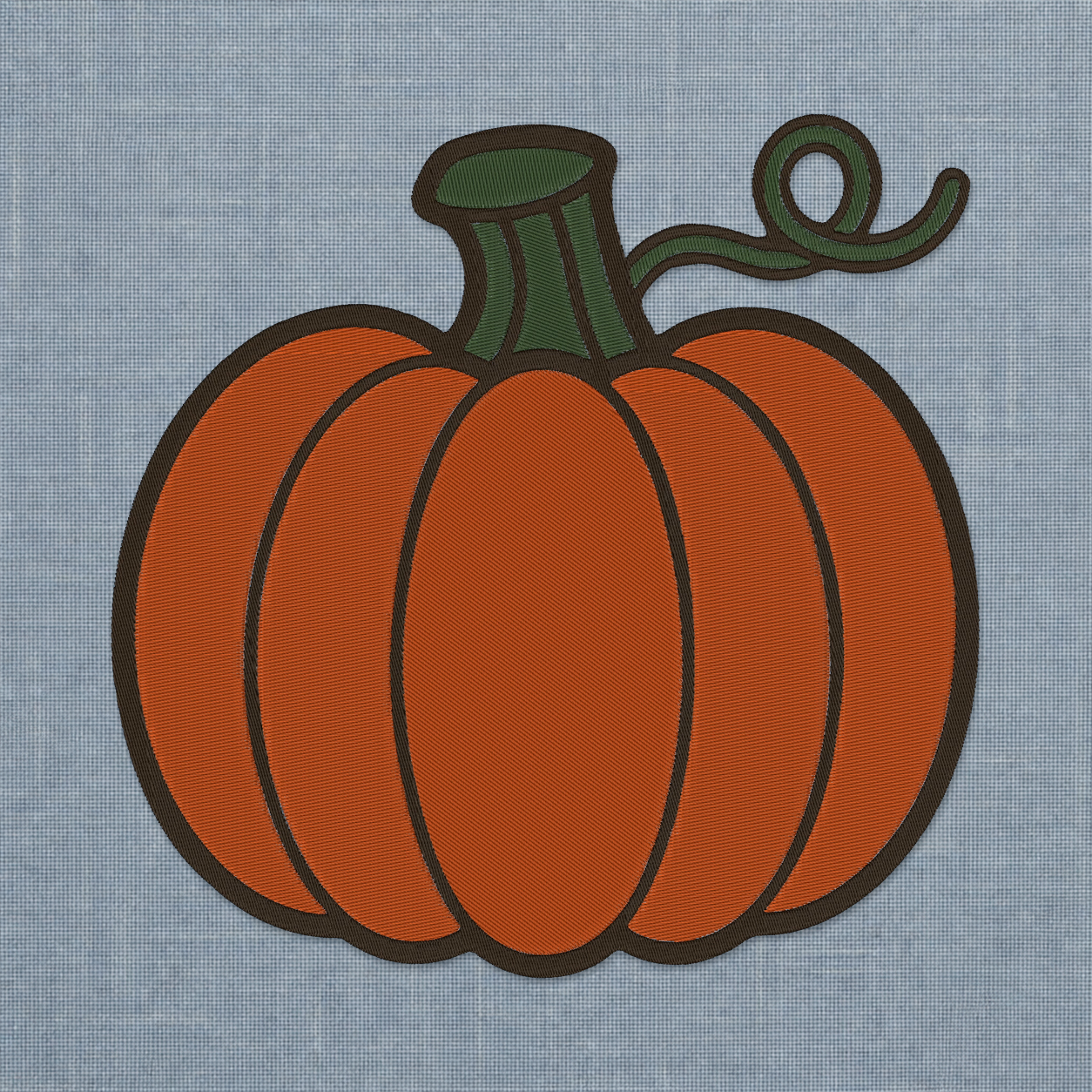 Autumn Pumpkin machine embroidery design stitch preview