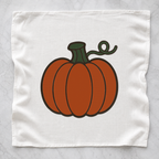 Autumn Pumpkin machine embroidery design on tea towel