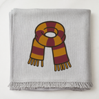 Autumn Scarf machine embroidery design on blanket