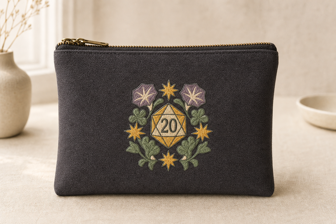Gilded Quest Critical Bloom machine embroidery design product mockup