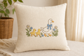 Goose Garden Mother and Goslings Machine Embroidery Design, Instant Download product mockup