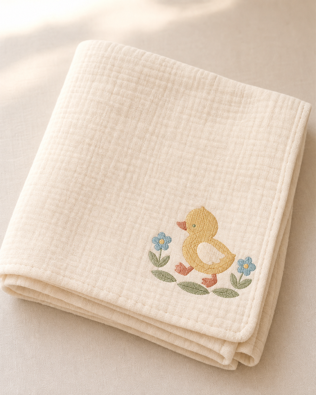 Meadow Baby Duckling Machine Embroidery Design, Instant Download product mockup