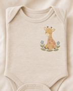Meadow Baby Giraffe Machine Embroidery Design, Instant Download product mockup