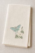Tiny Field Guide Luna Moth and Moonflower Machine Embroidery Design, Instant Download product mockup