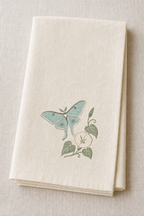 Tiny Field Guide Luna Moth and Moonflower Machine Embroidery Design, Instant Download product mockup