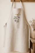 Tiny Field Guide Wren and Blackberry Blossom Machine Embroidery Design, Instant Download product mockup