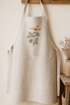 Tiny Field Guide Wren and Blackberry Blossom Machine Embroidery Design, Instant Download product mockup